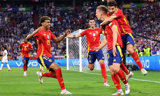 Tuesday, July 9: Exploit for Rai 1's football match Spagna VS Francia (41.3%); 4 Matrimoni (2.8%)