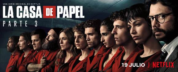 La Casa De Papel - Third Part is back on Netflix starting from July 19th