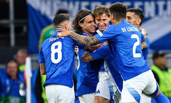 Thu, Mar 20, 2025: Nations League's match Italia VS Germania dominated the night with 7.8m and 37.9%; Titanic (10.4%); Only Fun (3.8%); Splendida Cornice (6%)