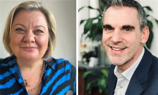 Chris Kinsman and Rebecca Ransley's promotion as the new Senior Vice President Factual and Senior Vice President Scripted for BBC Studios’ Content Sales Markets EMEA
