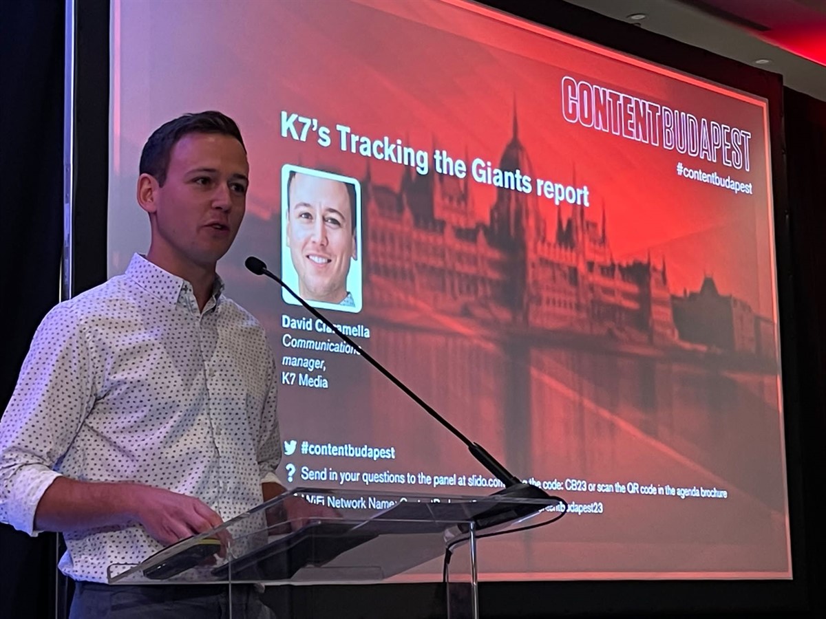 K7 Media Manager David Ciaramella presented Cee's Content trends at Content Budapest