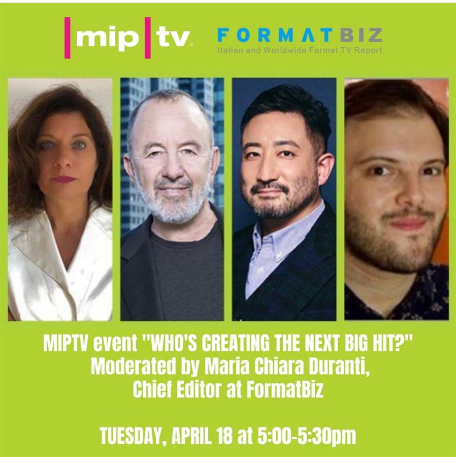 M.Chiara Duranti founder of Formatbiz presents the panel Mipformats: Who's creating the next big hit? at MIPTV 2023 