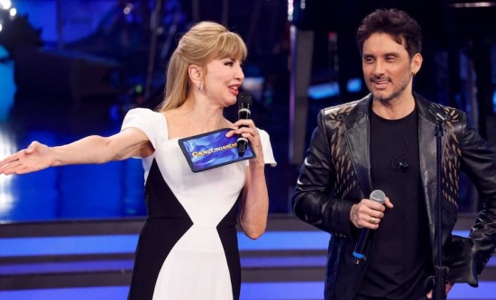 Sat, Apr 25, 2026: Amici (21.8%) won pt slot while Canzonissima (18.3%) closed with Fabrizio Moro as winner